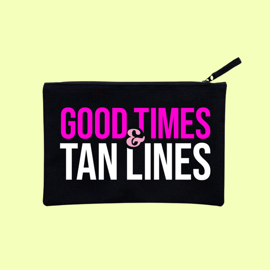 GOOD TIMES AND TAN LINES POUCH